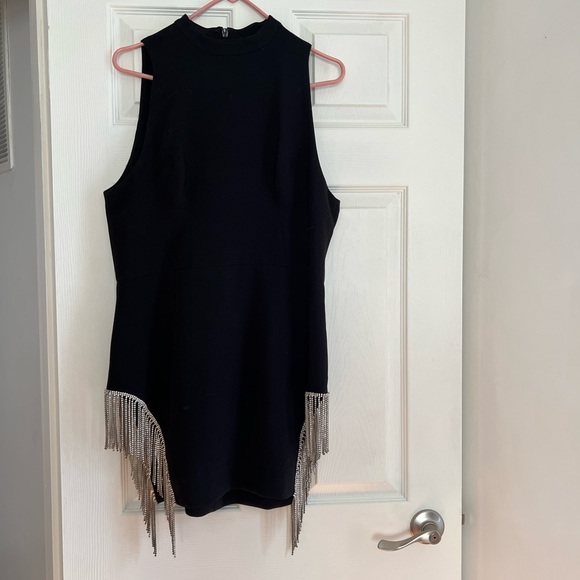 House of CB Black Rhinestone Trim Dress✨✨✨ - Picture 5 of 7